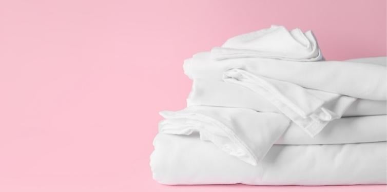 Cotton sheets with pink background