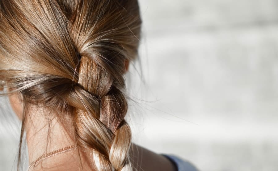 Woman's hair braided